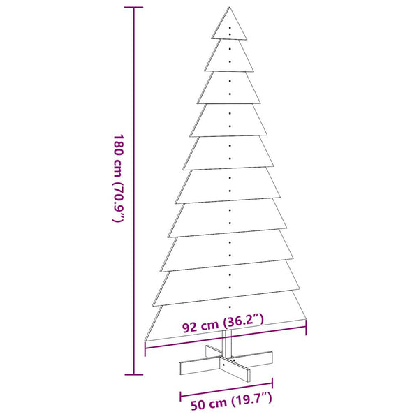 Holz Weihnachtsbaum zum Schmücken 180cm