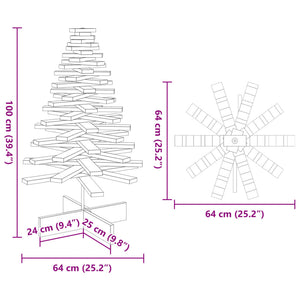 Holz Weihnachtsbaum 100cm Kiefer