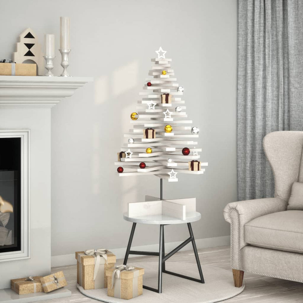 Weihnachtsbaum Weiß 100cm Kiefer Massivholz