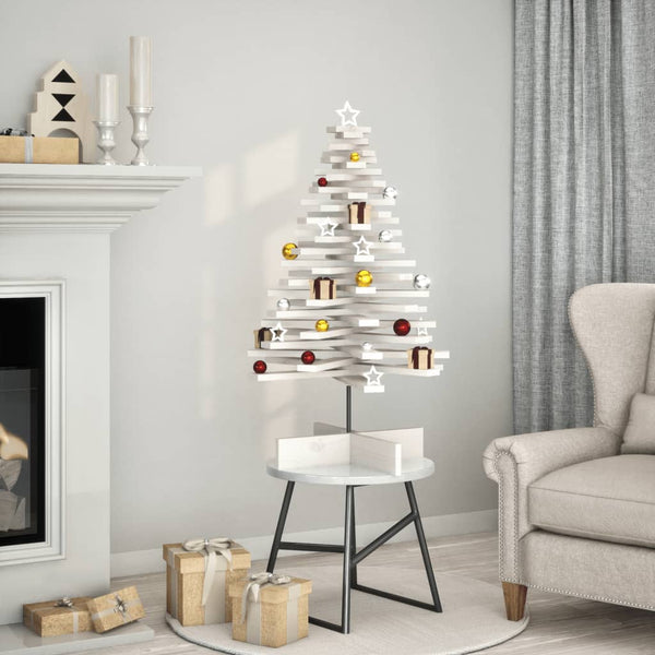 Weihnachtsbaum Weiß 100cm Kiefer Massivholz