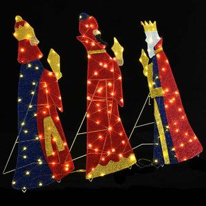 3 Heilige Könige Weihnachtsbeleuchtung Warmweiß 105 cm