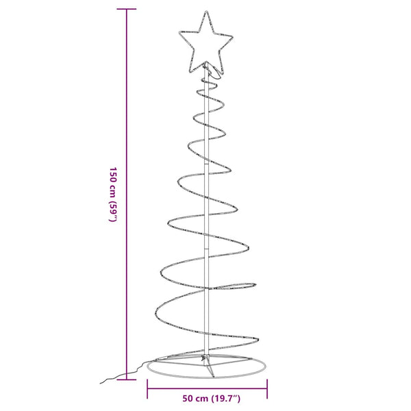 LED Weihnachtsbaum Warmweiß 150cm