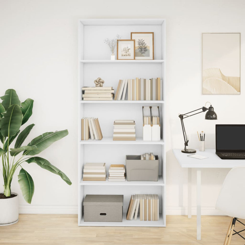 Weißes Bücherregal 80x189 cm