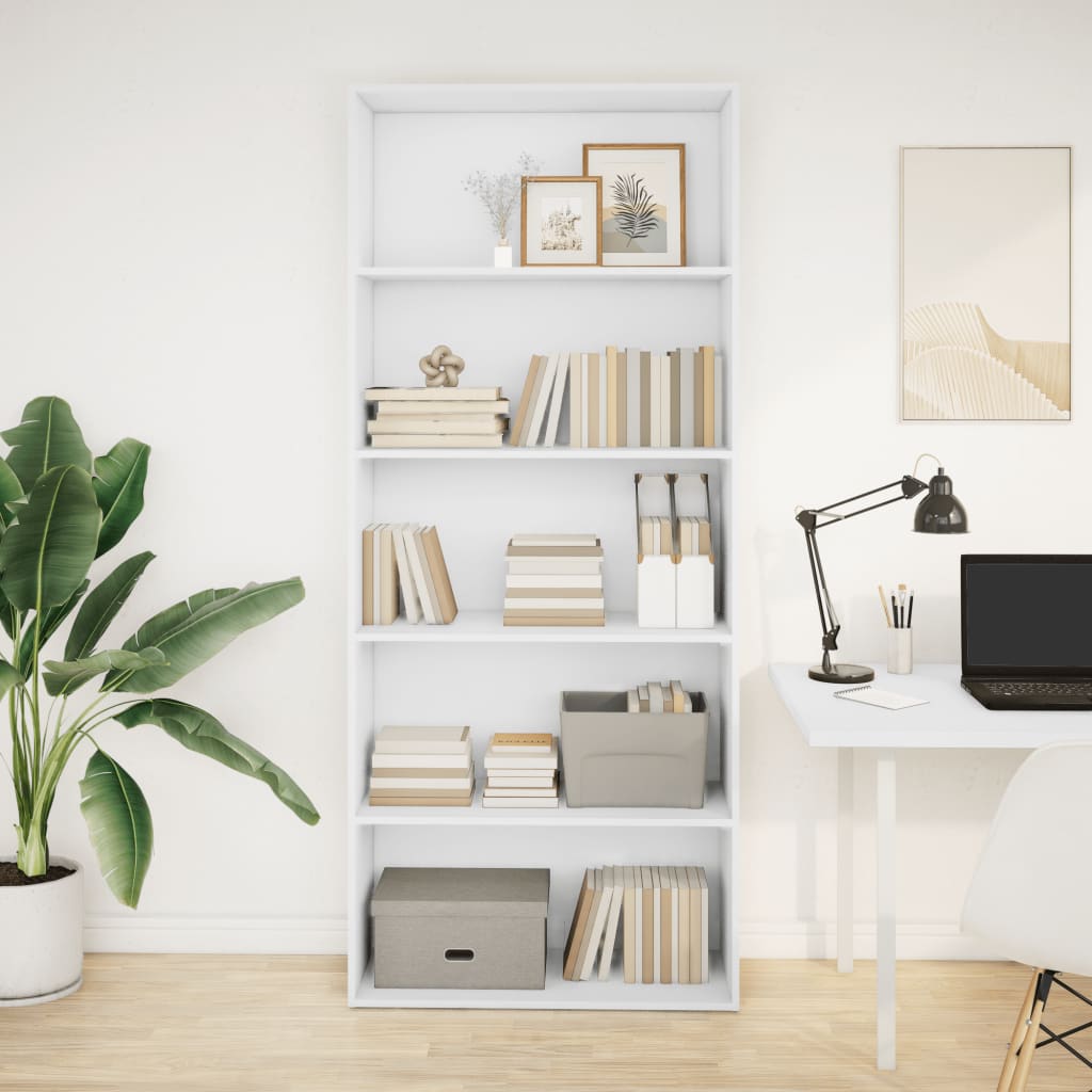 Weißes Bücherregal 80x189 cm