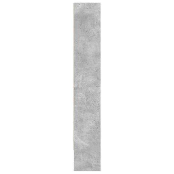 Betongraues Bücherregal, 80x189 cm