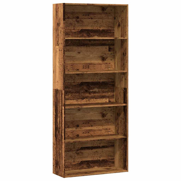 Bücherregal Altholz-Optik 80x30x189 cm