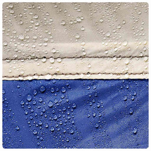 Poolzelt Azurblau mit Überzelt 618x532cm