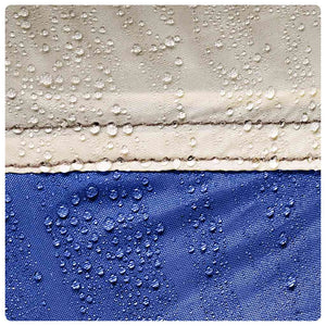 Poolzelt Azurblau mit Netz 670x590cm
