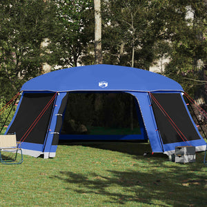 Poolzelt Azurblau mit Netz 670x590cm