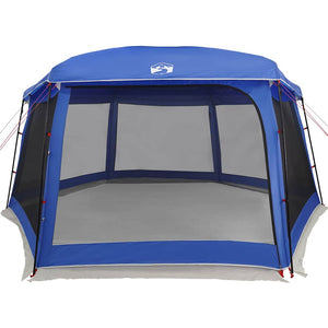 Poolzelt Azurblau mit Netz 670x590cm