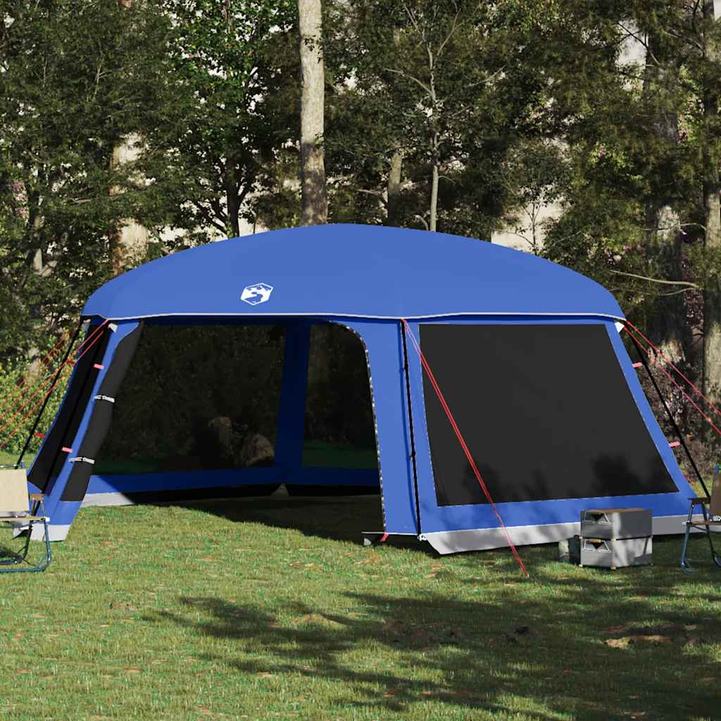 Poolzelt Azurblau mit Netz 670x590cm