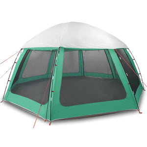 vidaXL Tente de piscine avec auvent amovible et moustiquaires vert mer 510x510 cm