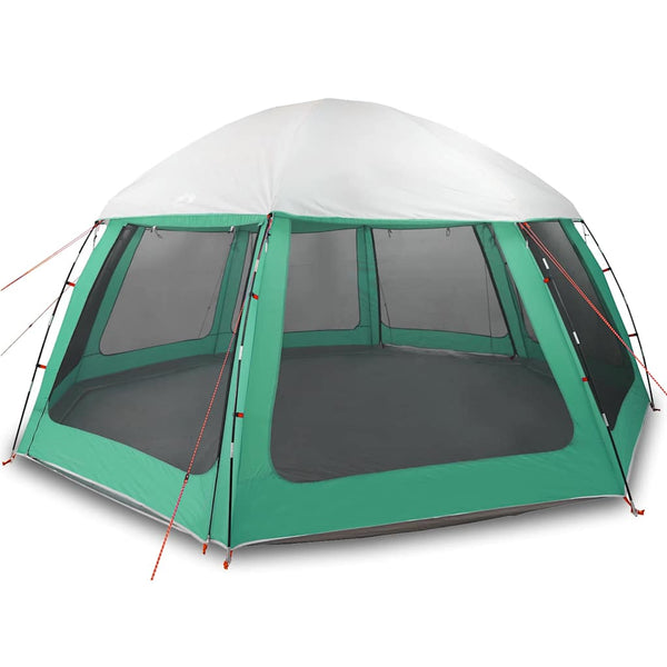 vidaXL Tente de piscine avec auvent amovible et moustiquaires vert mer 510x510 cm