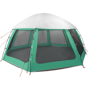 vidaXL Tente de piscine avec auvent amovible et moustiquaires vert mer 510x510 cm
