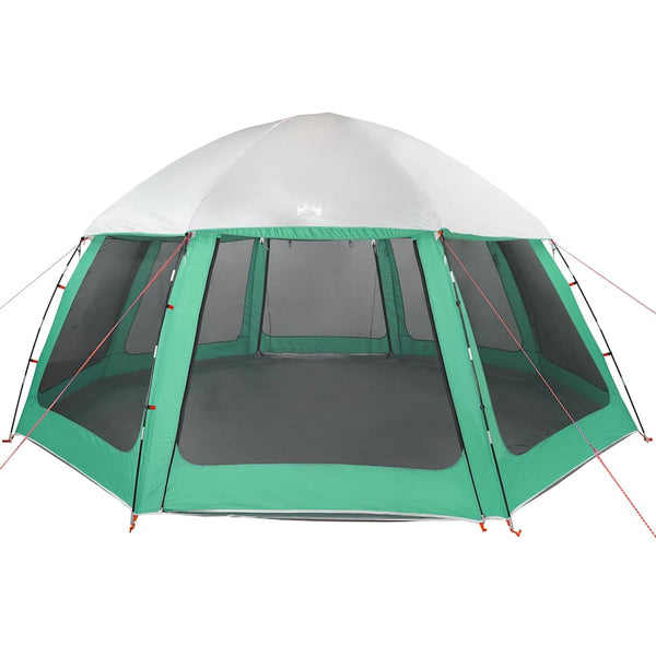 vidaXL Tente de piscine avec auvent amovible et moustiquaires vert mer 510x510 cm