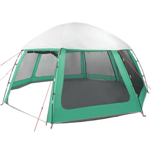 vidaXL Tente de piscine avec auvent amovible et moustiquaires vert mer 510x510 cm