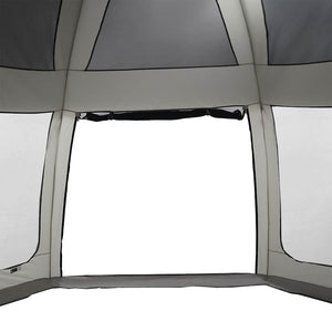 Poolzelt mit Netz Seitenteilen 612x612 cm Grau