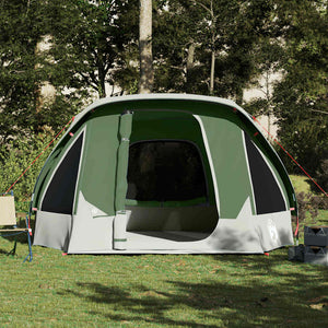 vidaXL Tente familiale pour 6 personnes verte et imperméable