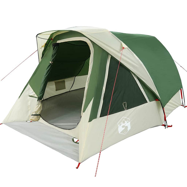 vidaXL Tente familiale pour 6 personnes verte et imperméable