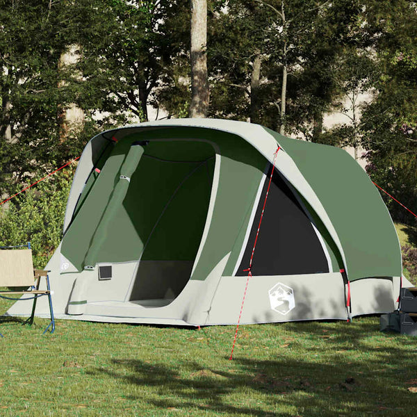 vidaXL Tente familiale pour 6 personnes verte et imperméable