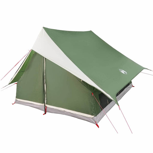 vidaXL Tente familiale avec toit vert et blanc 256 x 256 x 185 cm