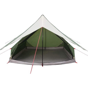 vidaXL Tente familiale avec toit vert et blanc 256 x 256 x 185 cm