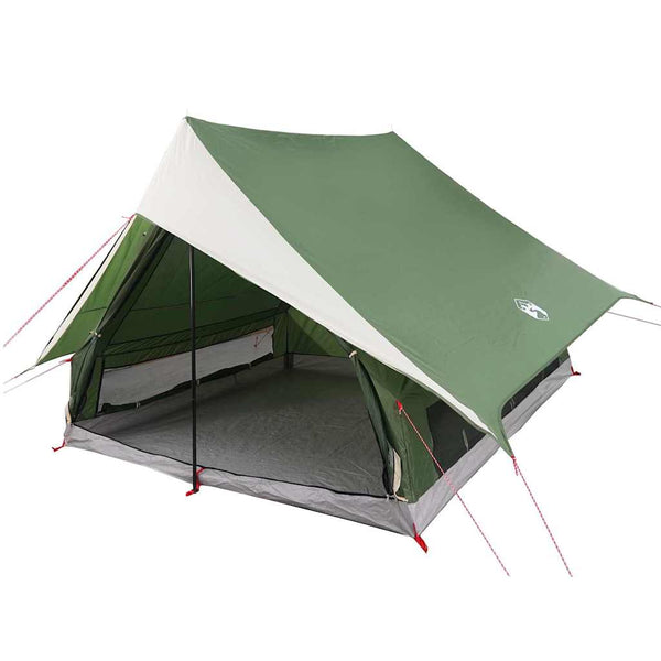 vidaXL Tente familiale avec toit vert et blanc 256 x 256 x 185 cm