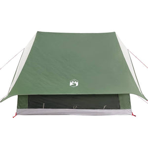 vidaXL Tente familiale avec toit vert et blanc 256 x 256 x 185 cm