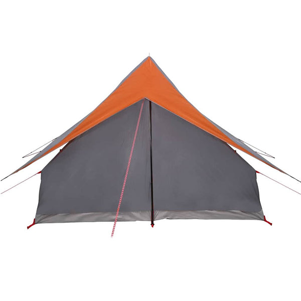 Familienzelt mit Dach, Grau/Orange, 256cm