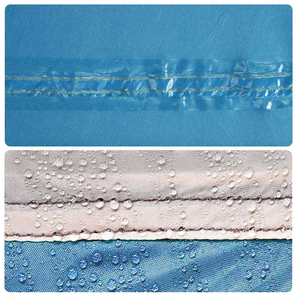 Familienzelt mit Dach, Blau/Grau, 315x286x200cm