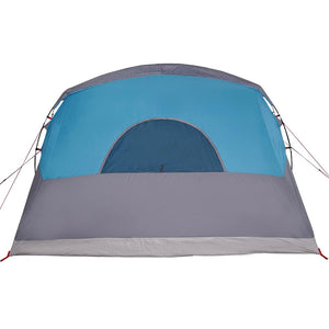Familienzelt mit Dach, Blau/Grau, 576 cm