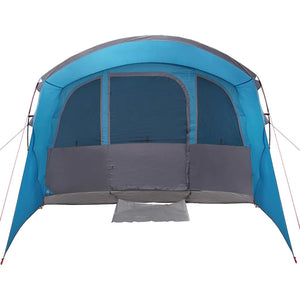 Familienzelt mit Dach, Blau/Grau, 576 cm