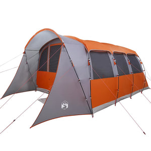 Familienzelt mit Dach, Grau/Orange, 576cm