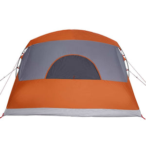 Familienzelt mit Dach, Grau/Orange, 576cm