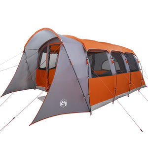 Familienzelt mit Dach, Grau/Orange, 576cm