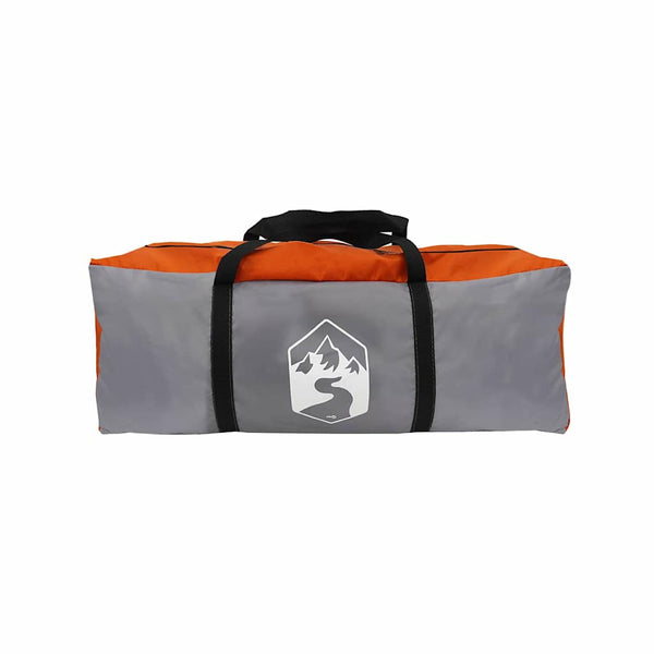 Familienzelt mit Dach, Grau/Orange, 576cm
