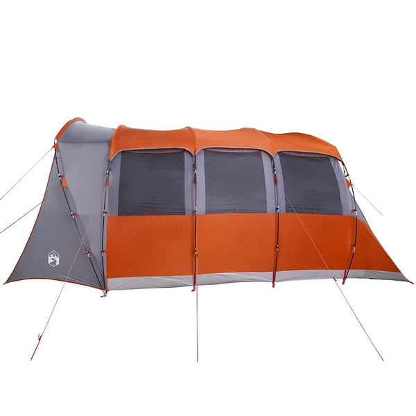 Familienzelt mit Dach, Grau/Orange, 576cm