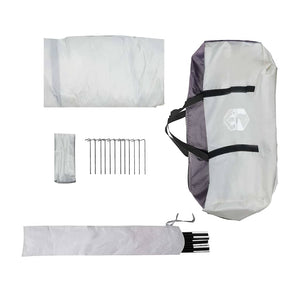 Moskitonetz Zelt mit Dach Grau 380x380x225cm
