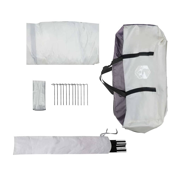 Moskitonetz Zelt mit Dach Grau 380x380x225cm