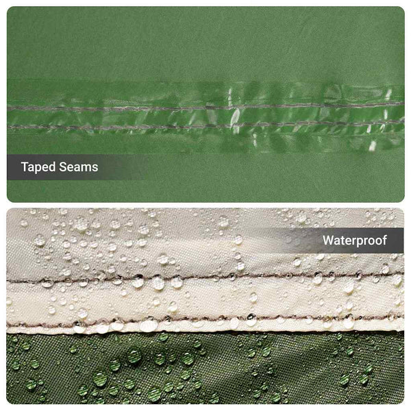 Familienzelt Grün/Weiß, 620x322x240cm