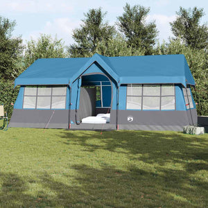 Familienzelt mit Dach, Blau/Grau, 622cm