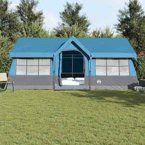 Familienzelt mit Dach, Blau/Grau, 622cm