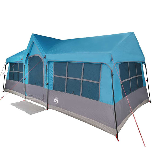 Familienzelt mit Dach, Blau/Grau, 622cm