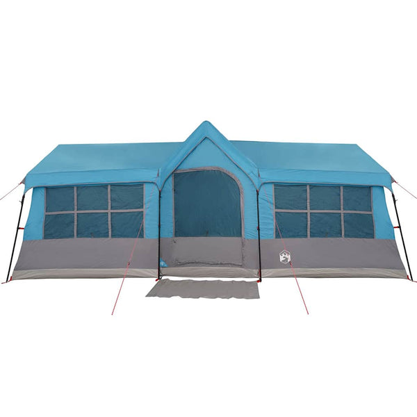 Familienzelt mit Dach, Blau/Grau, 622cm
