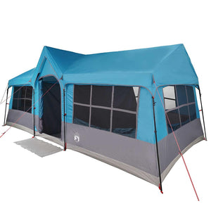 Familienzelt mit Dach, Blau/Grau, 622cm