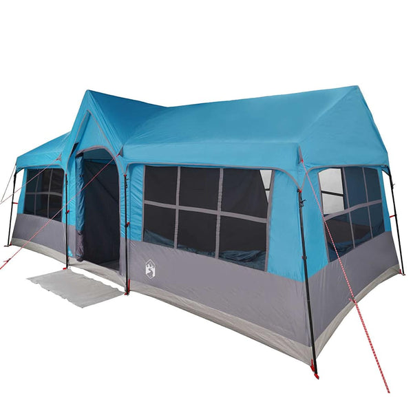 Familienzelt mit Dach, Blau/Grau, 622cm
