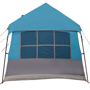 Familienzelt mit Dach, Blau/Grau, 622cm