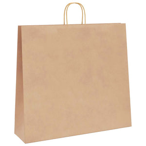 Papiertragetaschen Braun mit Henkel 54x15x49 cm, 250 Stk.