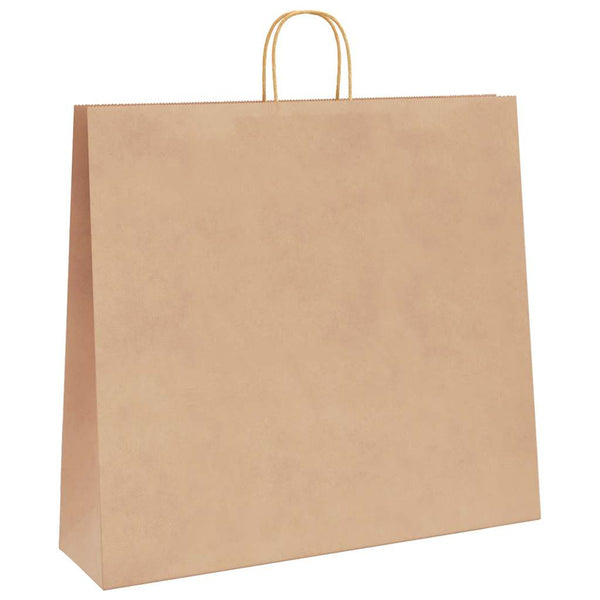 Papiertragetaschen Braun mit Henkel 54x15x49 cm, 250 Stk.