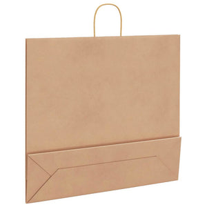 Papiertragetaschen Braun mit Henkel 54x15x49 cm, 250 Stk.